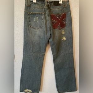 Mens X-Ray Rock Jeans.

Decorative pocket with